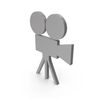 Video Camera Grey Symbol PNG & PSD Images