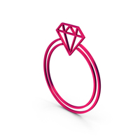 Symbol Diamond Ring Metallic PNG & PSD Images