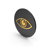 Eye Gold Icon PNG & PSD Images
