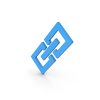 Symbol Link / Chain Blue PNG & PSD Images