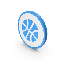 Icon Basketball Blue PNG & PSD Images