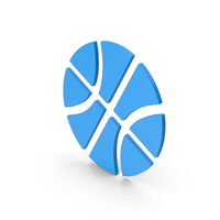Symbol Basketball Blue PNG & PSD Images
