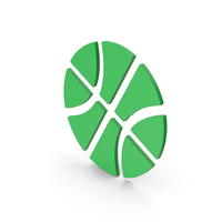 Symbol Basketball Green PNG & PSD Images