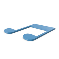 Music Note Blue PNG & PSD Images