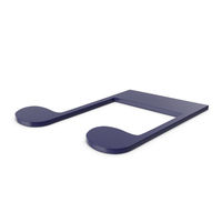 Music Note Dark Blue PNG & PSD Images