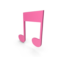 Music Note Pink PNG & PSD Images
