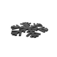 Snowflakes Black Symbol PNG & PSD Images