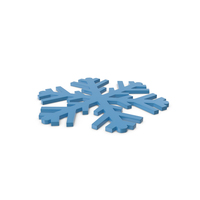 Snowflakes Blue Symbol PNG & PSD Images