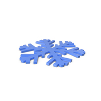 Snowflakes Blue Symbol PNG & PSD Images