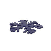 Snowflakes Dark Blue Symbol PNG & PSD Images