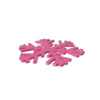 Snowflakes Pink Symbol PNG & PSD Images