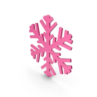 Snowflakes Pink Symbol PNG & PSD Images