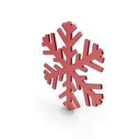 Snowflakes Red Symbol PNG & PSD Images