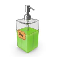 Soap Dispenser with Stainless Metal Pump PNG & PSD Images