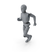Friendly Robot Sprinting PNG & PSD Images