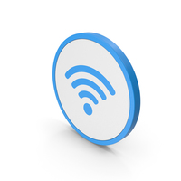 Icon WIFI Blue PNG & PSD Images