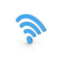 Symbol WIFI Blue PNG & PSD Images