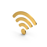 Symbol WIFI Gold PNG & PSD Images