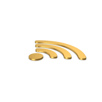 Gold Symbol WIFI PNG & PSD Images