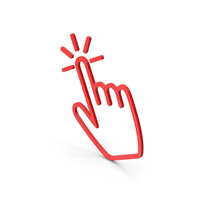 Symbol Click Red PNG & PSD Images