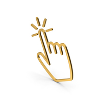 Symbol Click Gold PNG & PSD Images