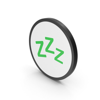 Icon Zzz Sleep Green PNG & PSD Images