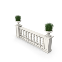 Architectural Mdule with Plants PNG & PSD Images