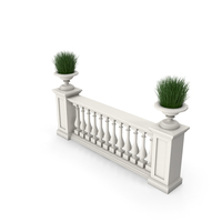 Architectural Mdule with Plants PNG & PSD Images