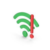 Symbol WIFI Error Green Red PNG & PSD Images