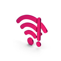 Symbol WIFI Error Metallic PNG & PSD Images