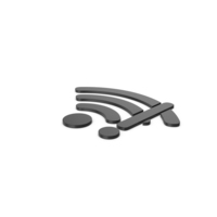 Black Symbol WIFI Error PNG & PSD Images