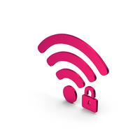 Symbol WIFI With Password Metallic PNG & PSD Images