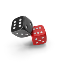 Dice Red And Black PNG & PSD Images