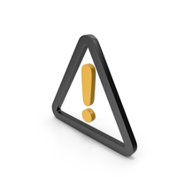 Warning Black and Yellow Icon PNG & PSD Images