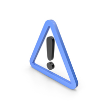 Warning Blue and Black Icon PNG & PSD Images