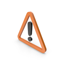 Warning Orange and Black Icon PNG & PSD Images