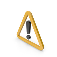 Warning Yellow and Black Icon PNG & PSD Images