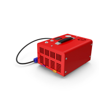Portable Air Compressor Red PNG & PSD Images