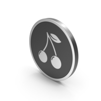 Silver Icon Cherries PNG & PSD Images
