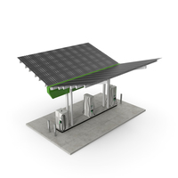 Solar Battery Charging Station PNG & PSD Images