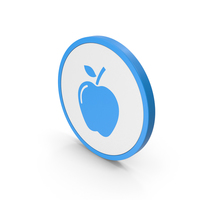 Icon Apple Blue PNG & PSD Images