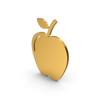 Symbol Apple Gold PNG & PSD Images
