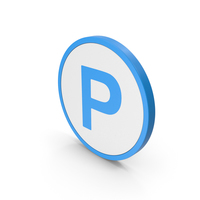 Icon Parking Blue PNG & PSD Images