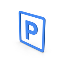 Symbol Parking Blue PNG & PSD Images