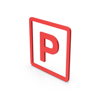 Symbol Parking Red PNG & PSD Images