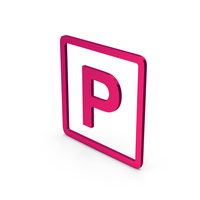 Symbol Parking Metallic PNG & PSD Images