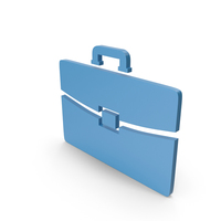Briefcase Blue Icon PNG & PSD Images