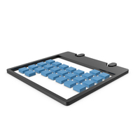 Calendar Black and Blue Symbol PNG & PSD Images
