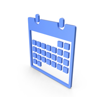 Calendar Blue Symbol PNG & PSD Images