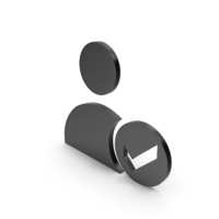 Verified User Black Icon PNG & PSD Images